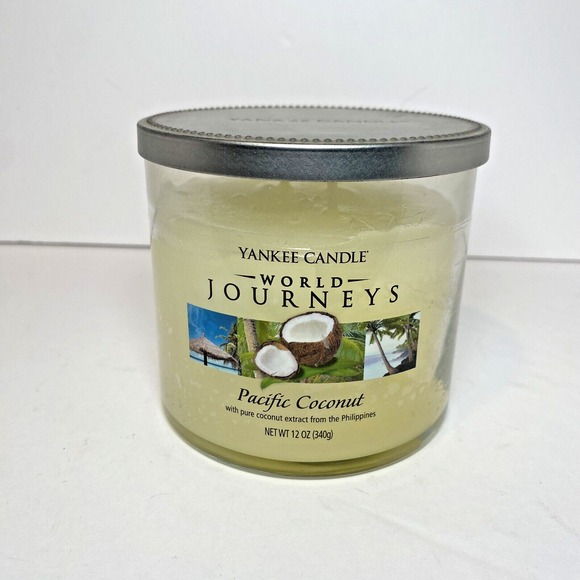 Yankee Candle Other - Yankee Candle World Journeys Pacific Coconut 12 oz‎ 2 Wick Tumbler Discontinued